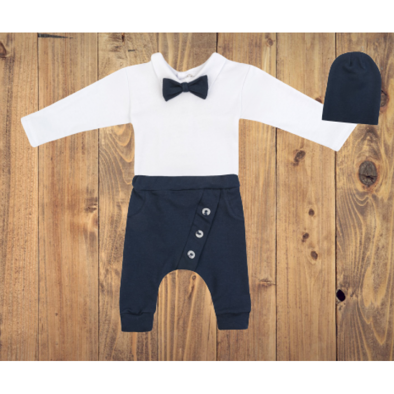 Set chlapčenský Elegan - tmavomodrá