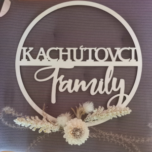 Drevený kruh FAMILY 
