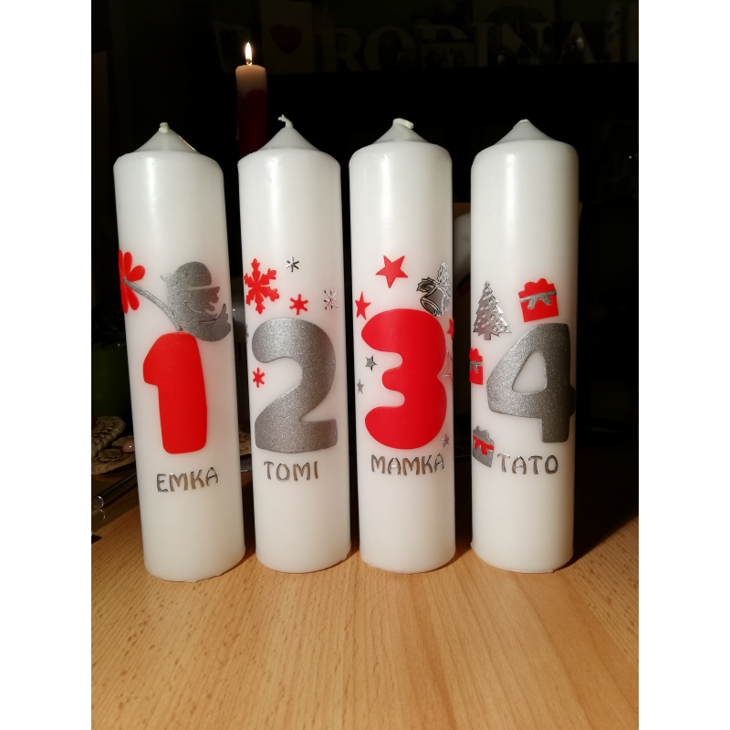 Rodinné adventné sviečky