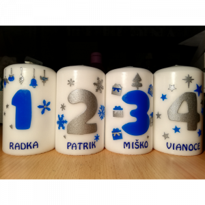 Rodinné adventné sviečky