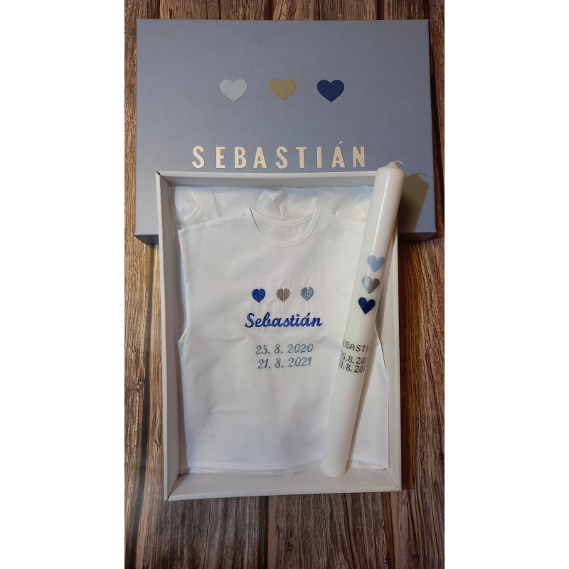 Set Hearts Blue 